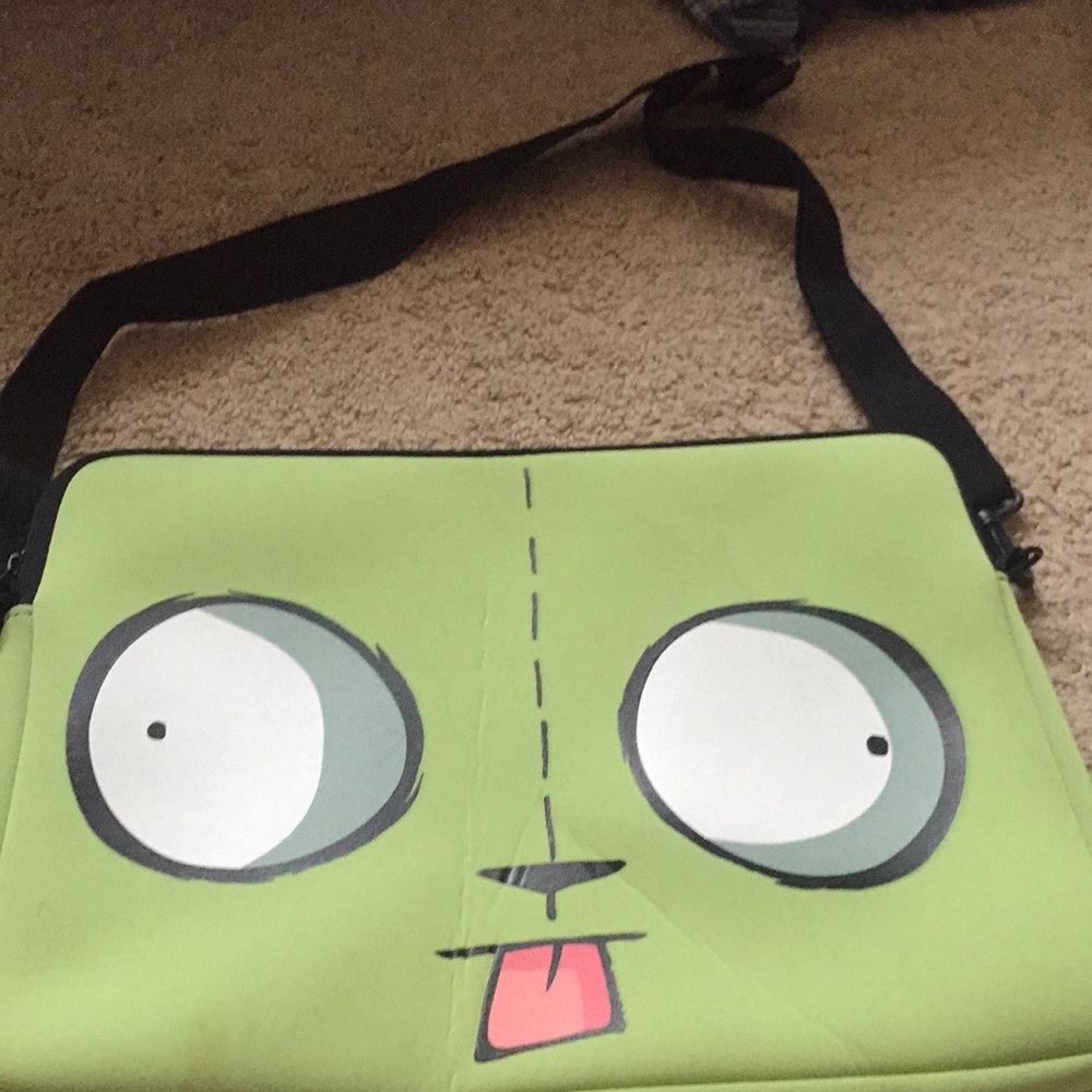 Invader Zim laptop bag